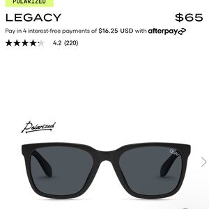 Quay polarized sunglasses. New with tags.